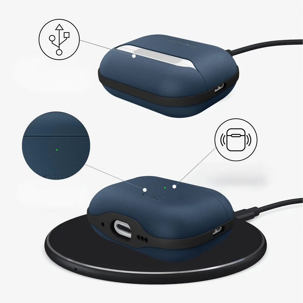 Apple AirPods Pro 3 ümbris sinine TECH-PROTECT NATURALFIT