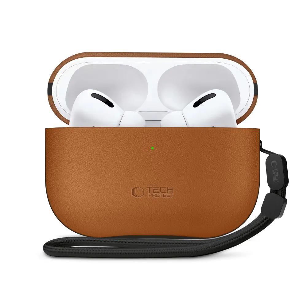 Apple AirPods Pro 3 maciņš brūns TECH-PROTECT NATURALFIT