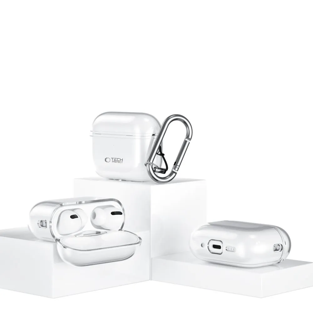 Apple AirPods Pro 3 maciņš caurspīdīgs TECH-PROTECT FLEXAIR