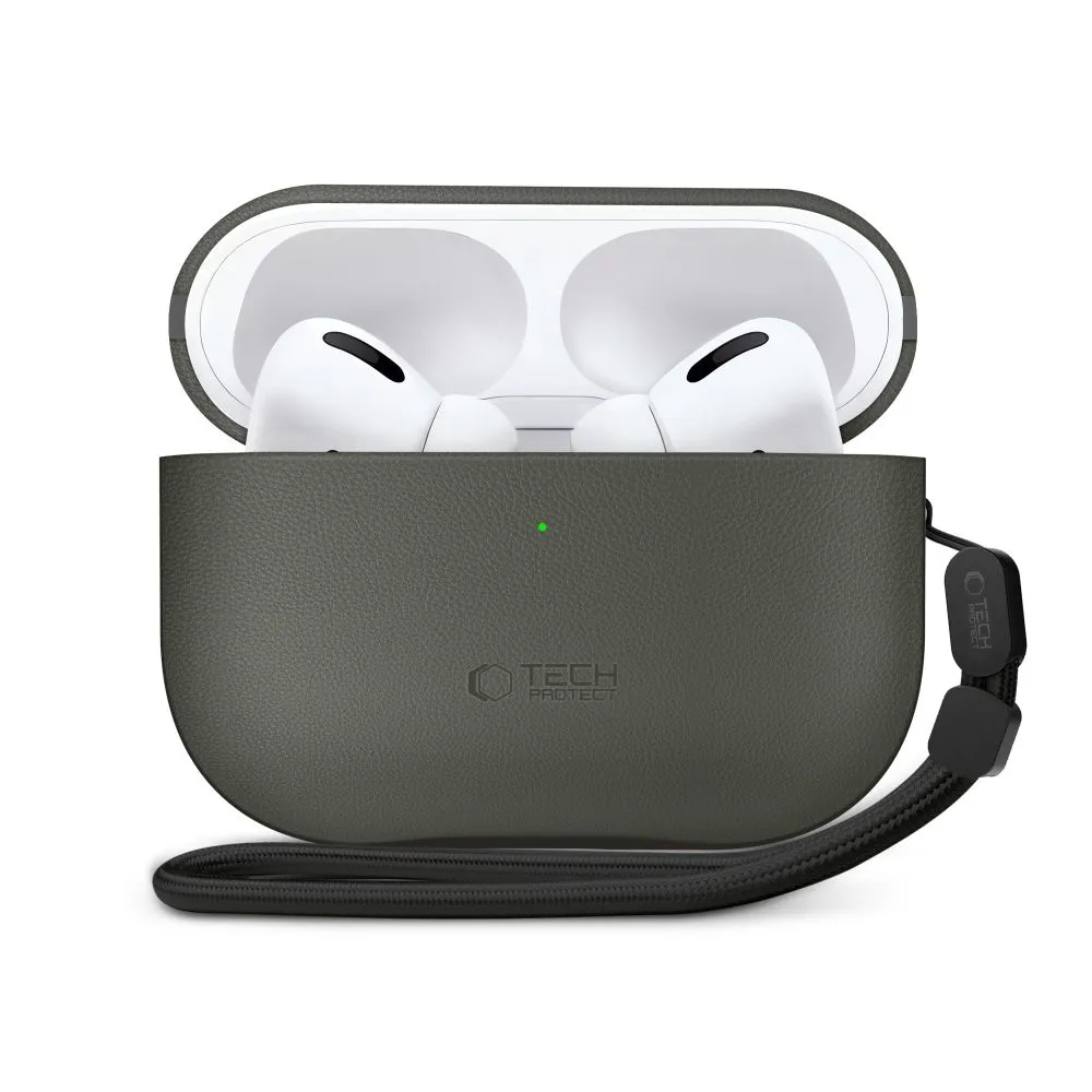 Apple AirPods Pro 3 maciņš zaļš TECH-PROTECT NATURALFIT