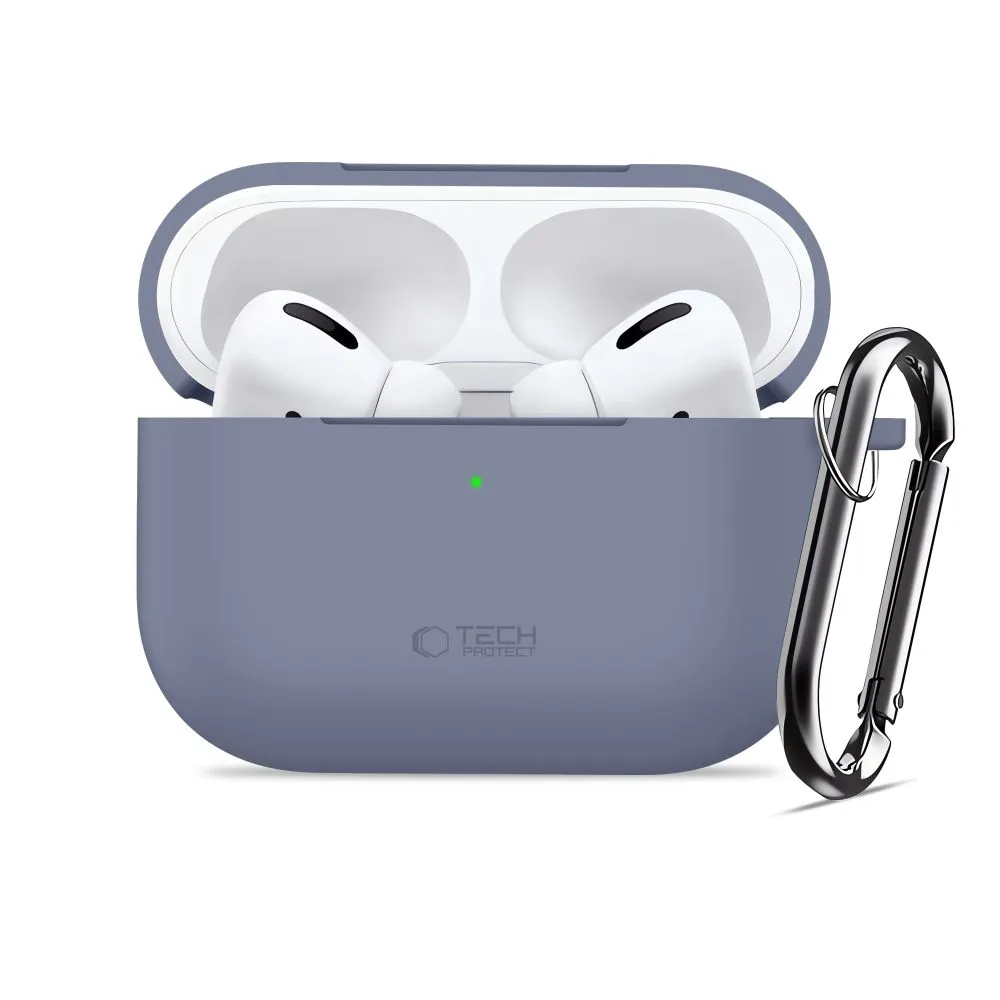 Apple AirPods Pro 3 maciņš zils TECH-PROTECT SILICONE HOOK
