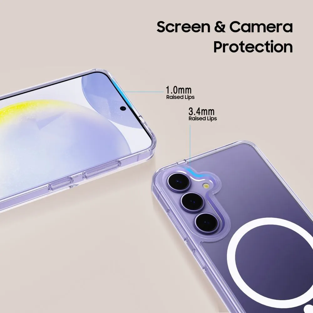 Samsung Galaxy S25 FE ümbris läbipaistev TECH-PROTECT FLEXAIR HYBRID MAGSAFE