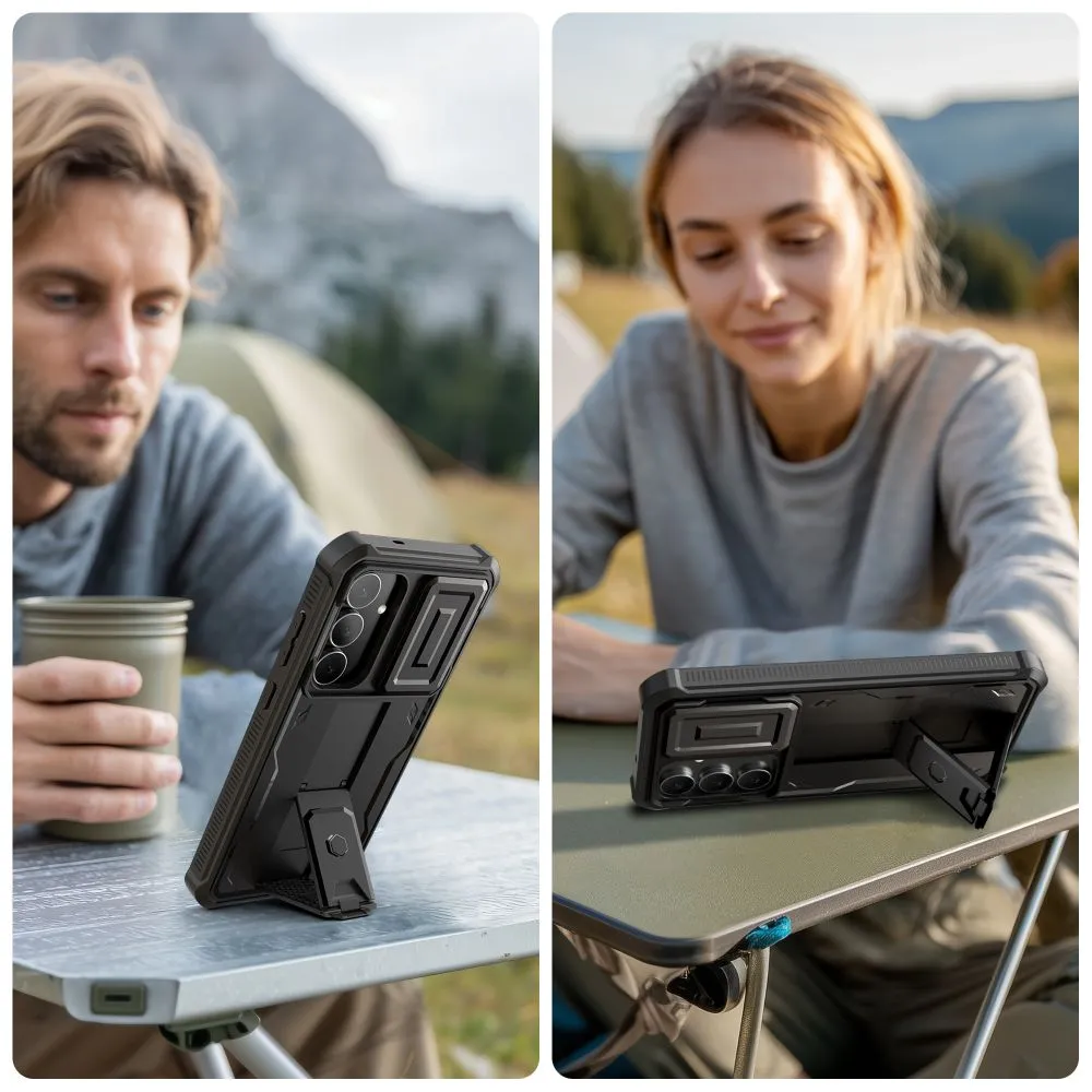 Samsung Galaxy S25 FE suojakuori musta TECH-PROTECT KEVLAR CAM+