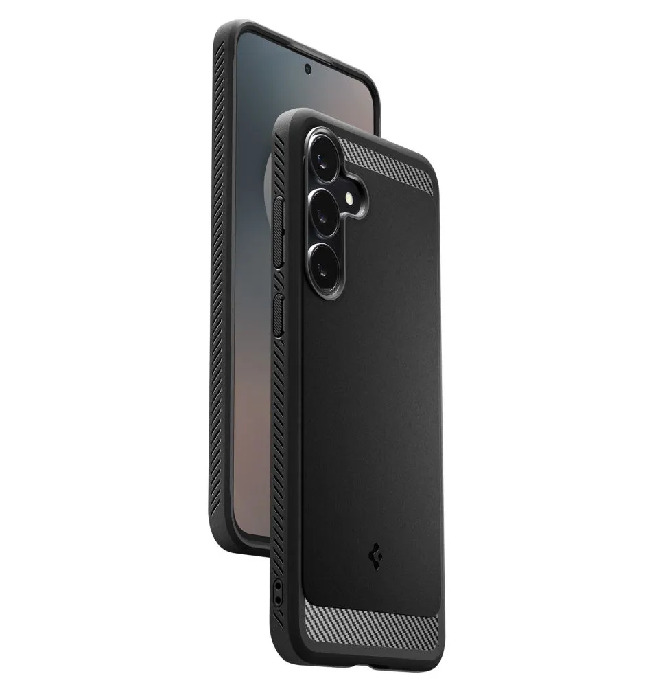 Samsung Galaxy S25 FE ümbris must SPIGEN RUGGED ARMOR