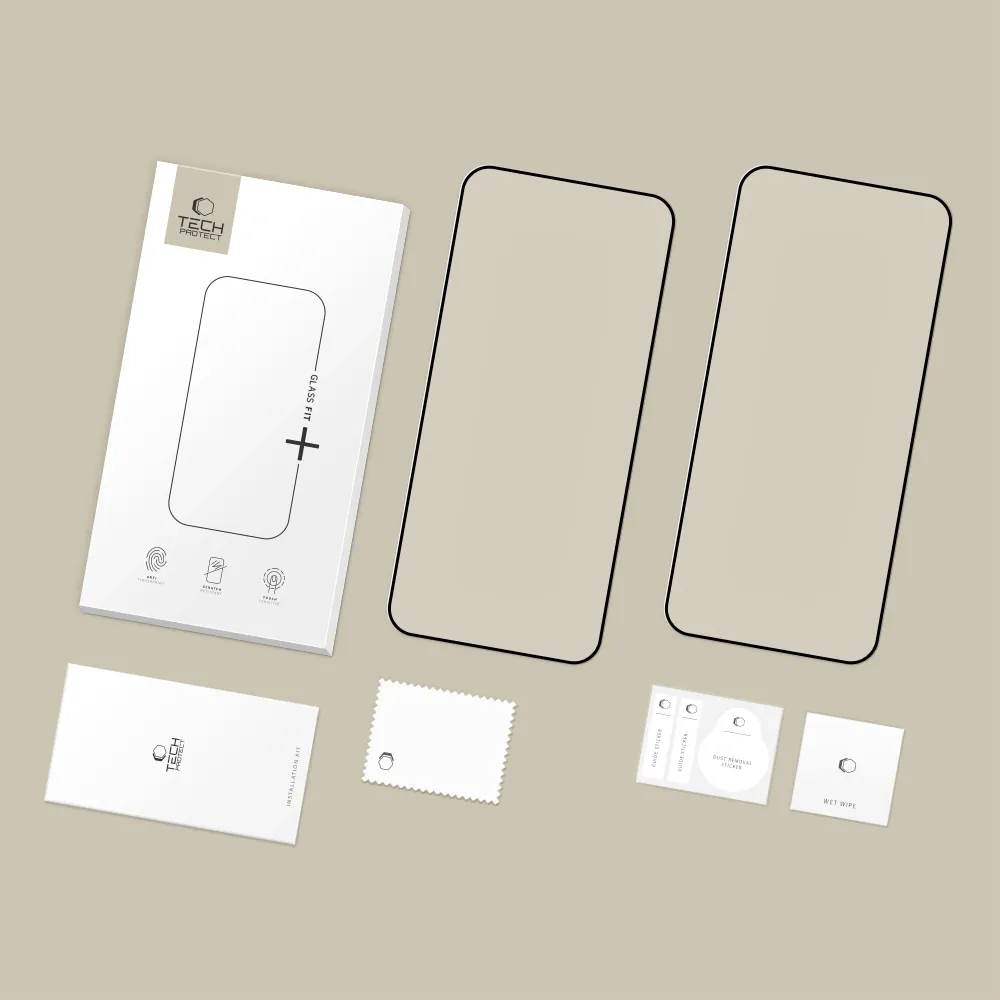 Xiaomi RedMi Redmi 15 4G / 5G защитное стекло TECH-PROTECT GLASS FIT+ 2-PACK