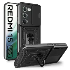 Xiaomi RedMi Redmi 15 4G / 5G ümbris must TECH-PROTECT CAMSHIELD PRO