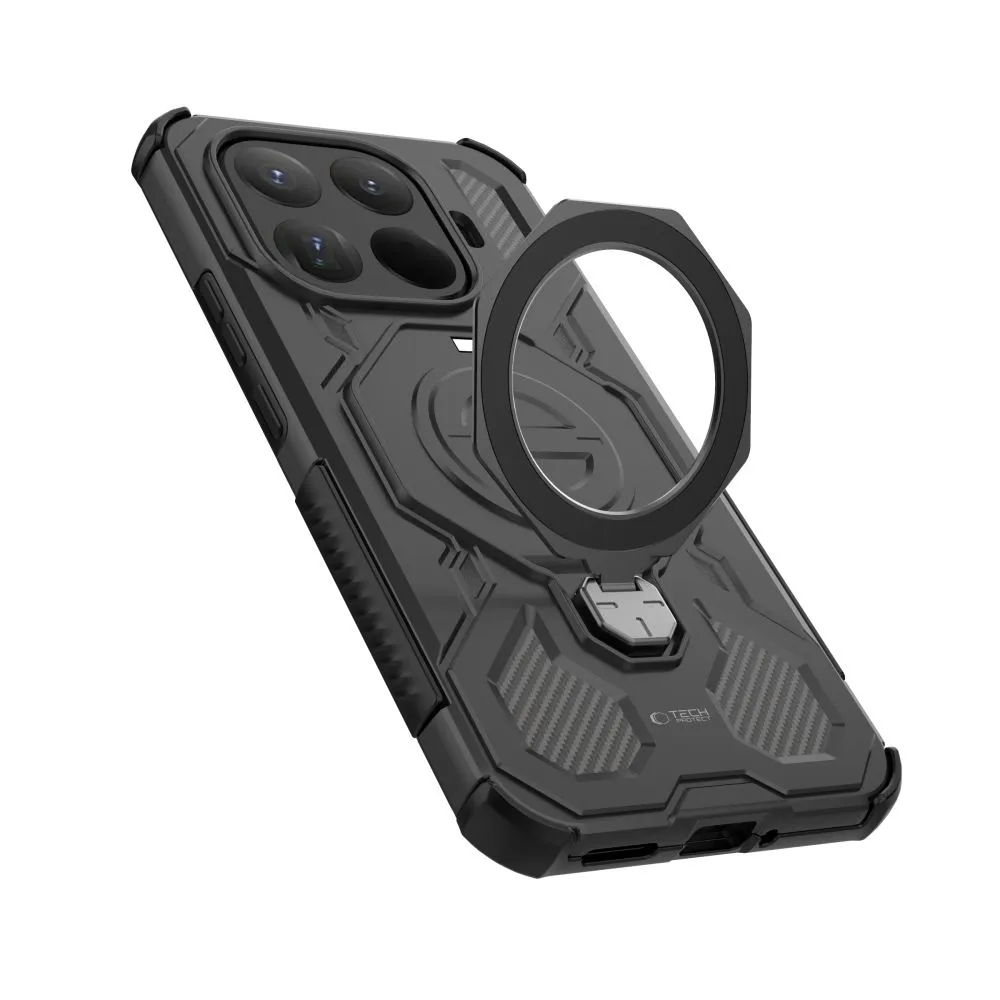 Xiaomi 15 15T Pro dėklas Juoda TECH-PROTECT TACTICSTAND MAGSAFE