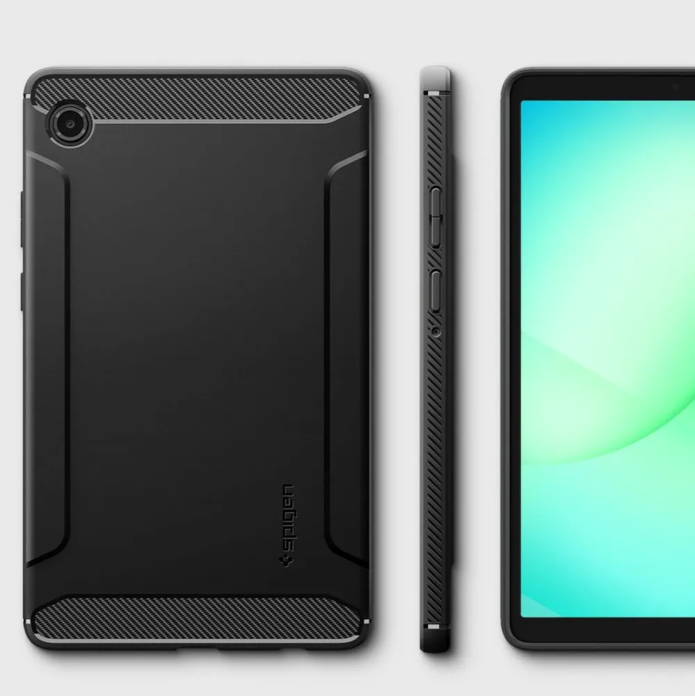Samsung Galaxy Tab A11 8.7 tablet suojakuori, suojakotelo musta SPIGEN RUGGED ARMOR X133 / X135