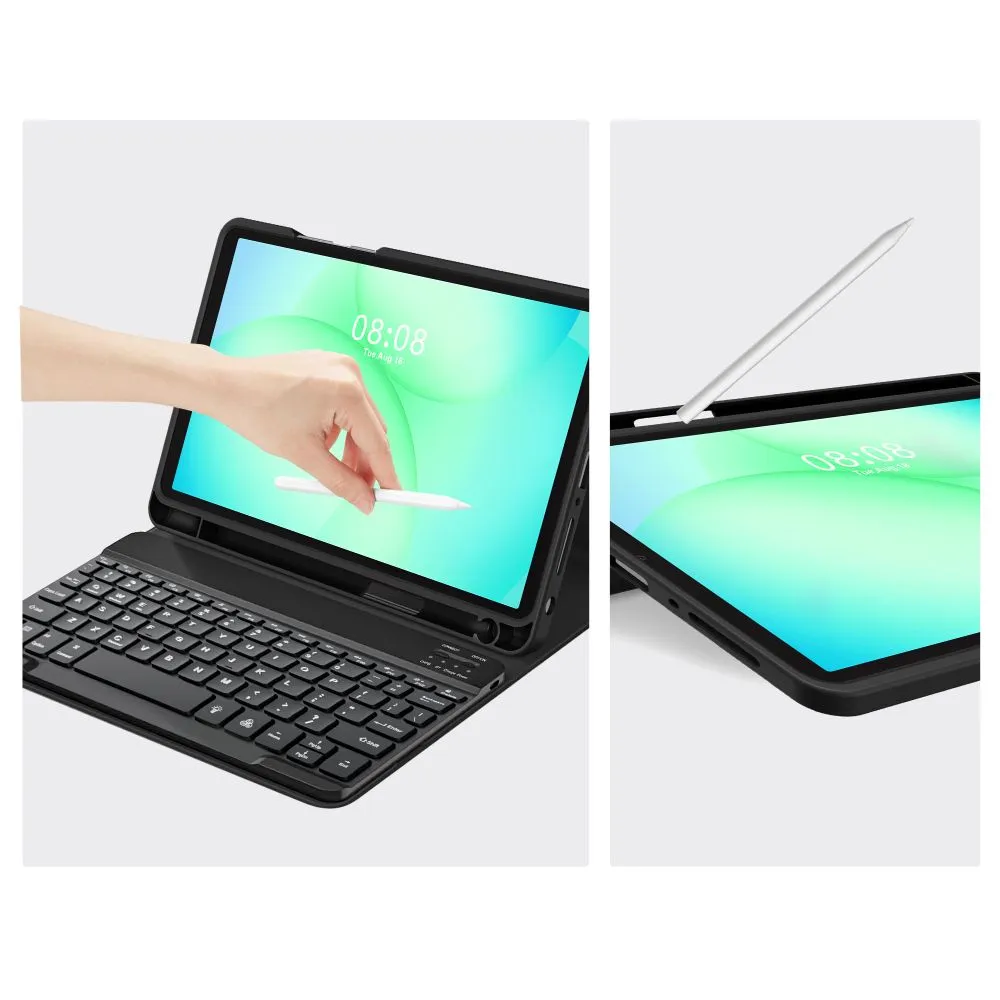 Samsung Galaxy Tab A11 Plus 11.0 tahvelarvuti ümbris must TECH-PROTECT SC PEN + KEYBOARD