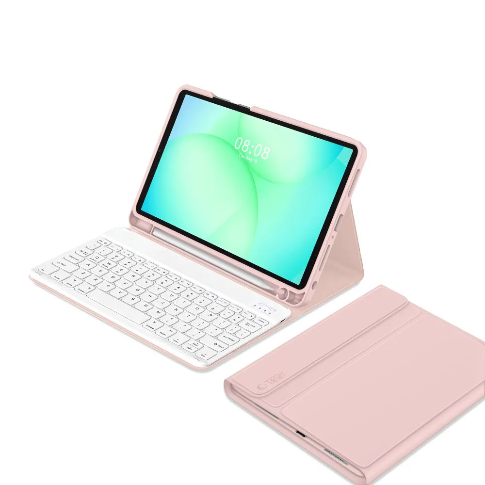 Samsung Galaxy Tab A11 Plus 11.0 tablet skal, fodral rosa TECH-PROTECT SC PEN + KEYBOARD