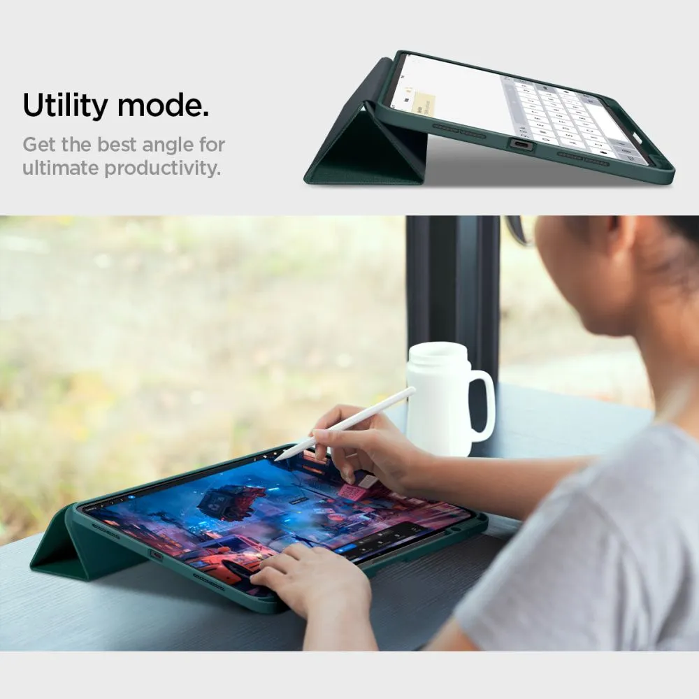 Apple iPad Pro 13 (2025) tablet case green SPIGEN URBAN FIT