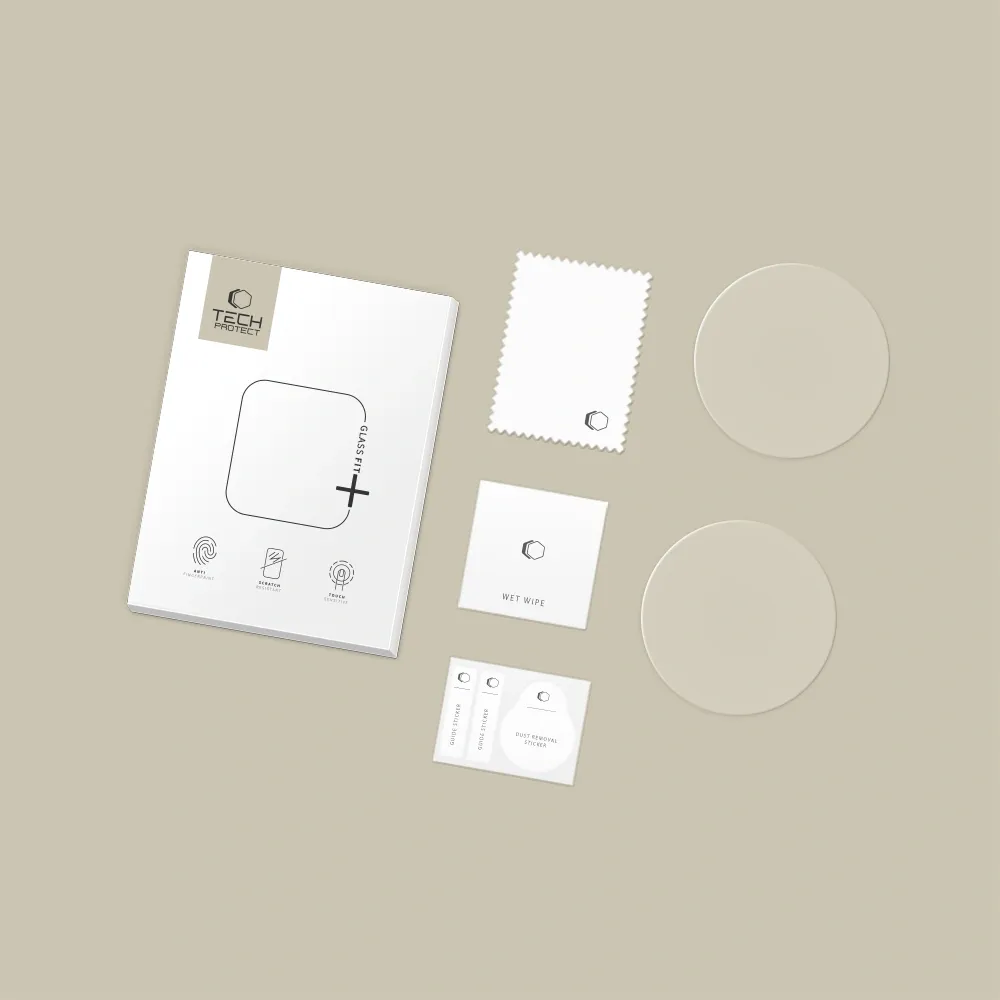 Huawei Watch GT 6 aizsargstikls  TECH-PROTECT GLASS FIT+ 2-PACK (46 MM)