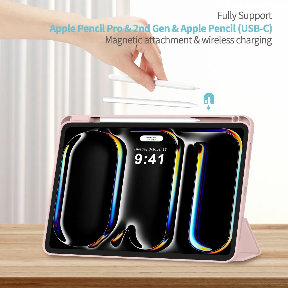 Apple iPad Pro 11 (2025) чехол для планшетa розовый TECH-PROTECT SC PEN