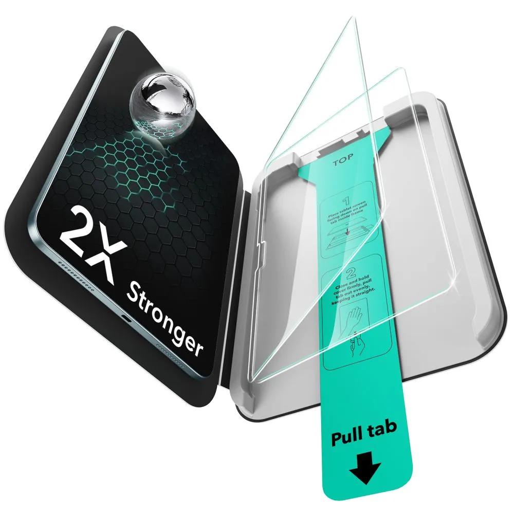Apple iPad Pro 11 (2025) tahvelarvuti ekraani kaitseklaas  ESR ULTRAFIT TEMPERED GLASS 2-PACK