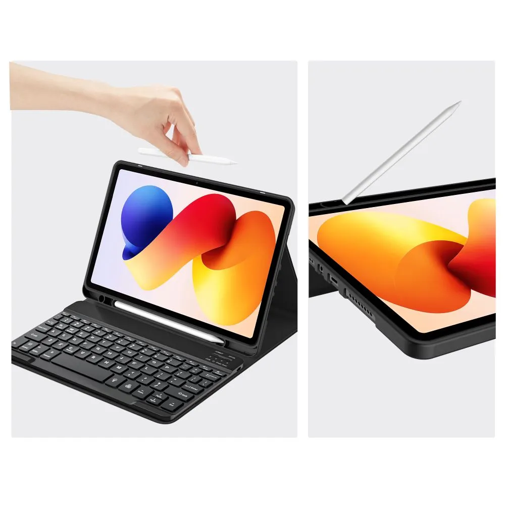 Xiaomi RedMi Pad 2 Pro 12.1 tahvelarvuti ümbris must TECH-PROTECT SC PEN + KEYBOARD