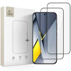 Poco Poco F8 Pro apsauginis stiklas TECH-PROTECT GLASS FIT+ 2-PACK Xiaomi Poco F8 Pro
