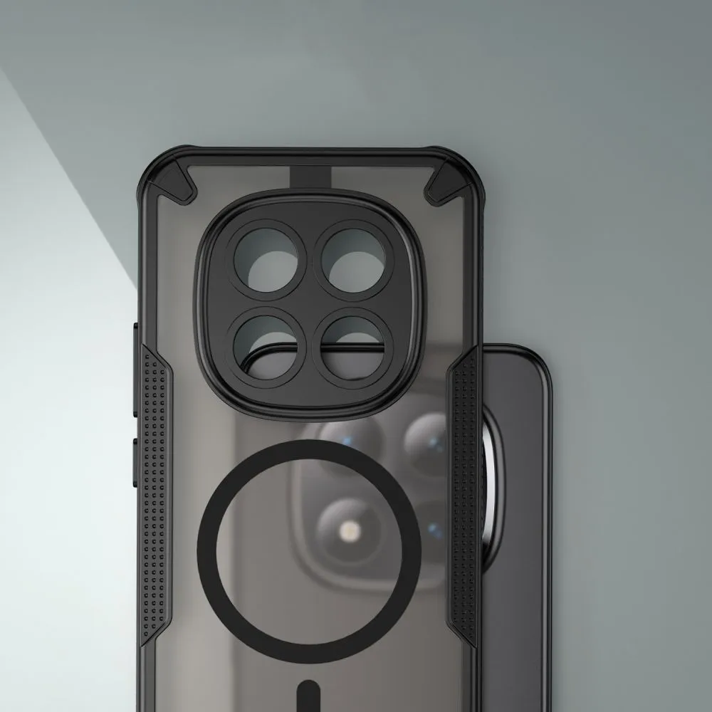 Xiaomi RedMi Note 15 Pro Plus 5G Telefona vāciņš melns TECH-PROTECT RUGGED SHIELD MAGSAFE
