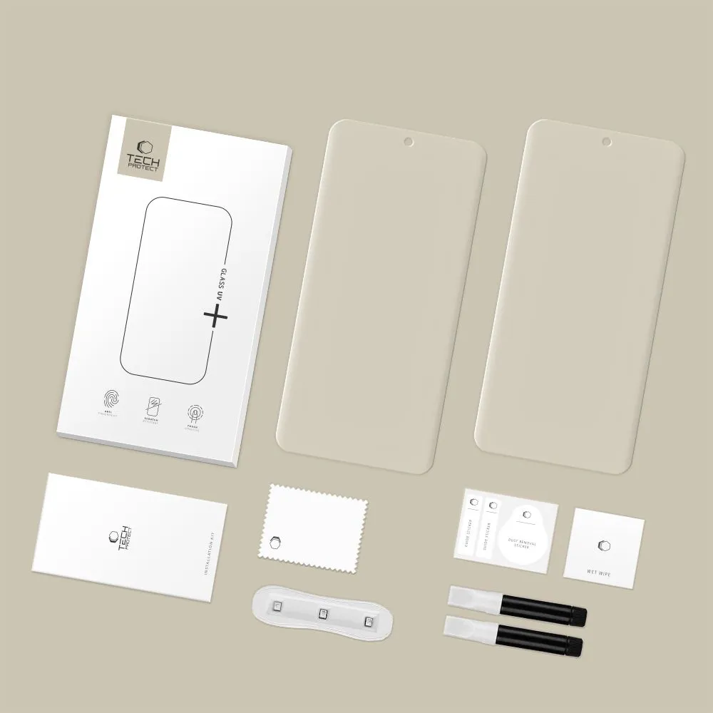 Xiaomi RedMi Note 15 Pro Plus 5G aizsargstikls  TECH-PROTECT GLASS UV+ 2-PACK