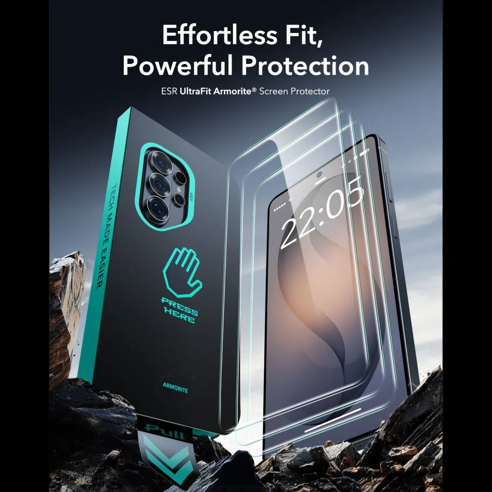 Samsung Galaxy S26 Ultra Aizsargstikls  ESR ULTRAFIT ARMORITE TEMPERED GLASS 2-PACK