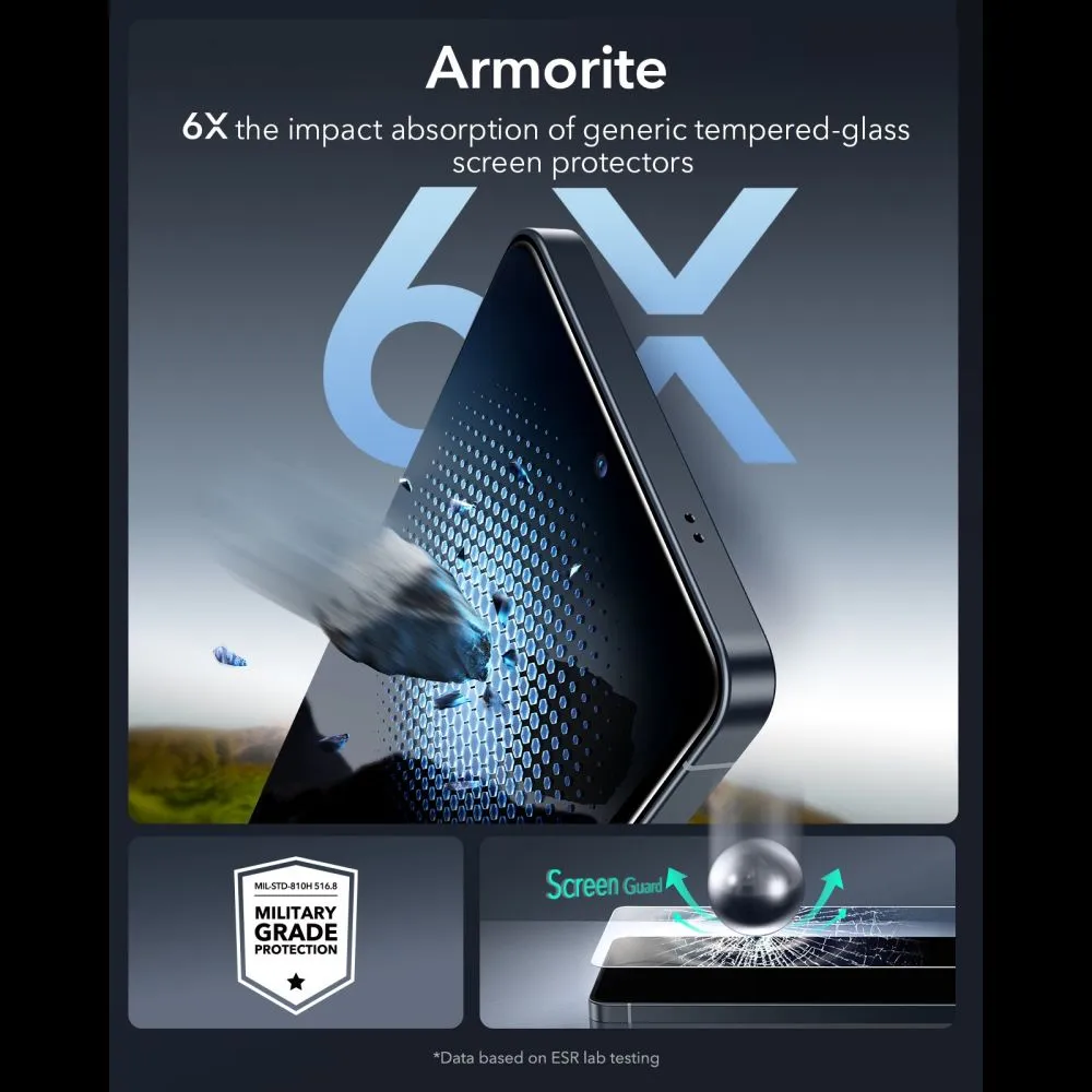 Samsung Galaxy S26 Ultra Aizsargstikls  ESR ULTRAFIT ARMORITE TEMPERED GLASS 2-PACK
