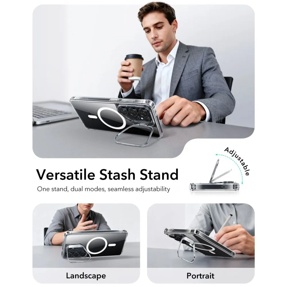 Samsung Galaxy S26 Ultra Telefona vāciņš caurspīdīgs ESR CLASSIC HYBRID KICKSTAND MAGSAFE