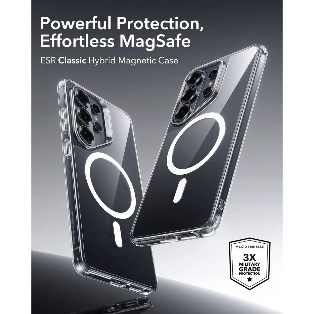 Samsung Galaxy S26 Ultra Telefona vāciņš caurspīdīgs ESR CLASSIC HYBRID MAGSAFE
