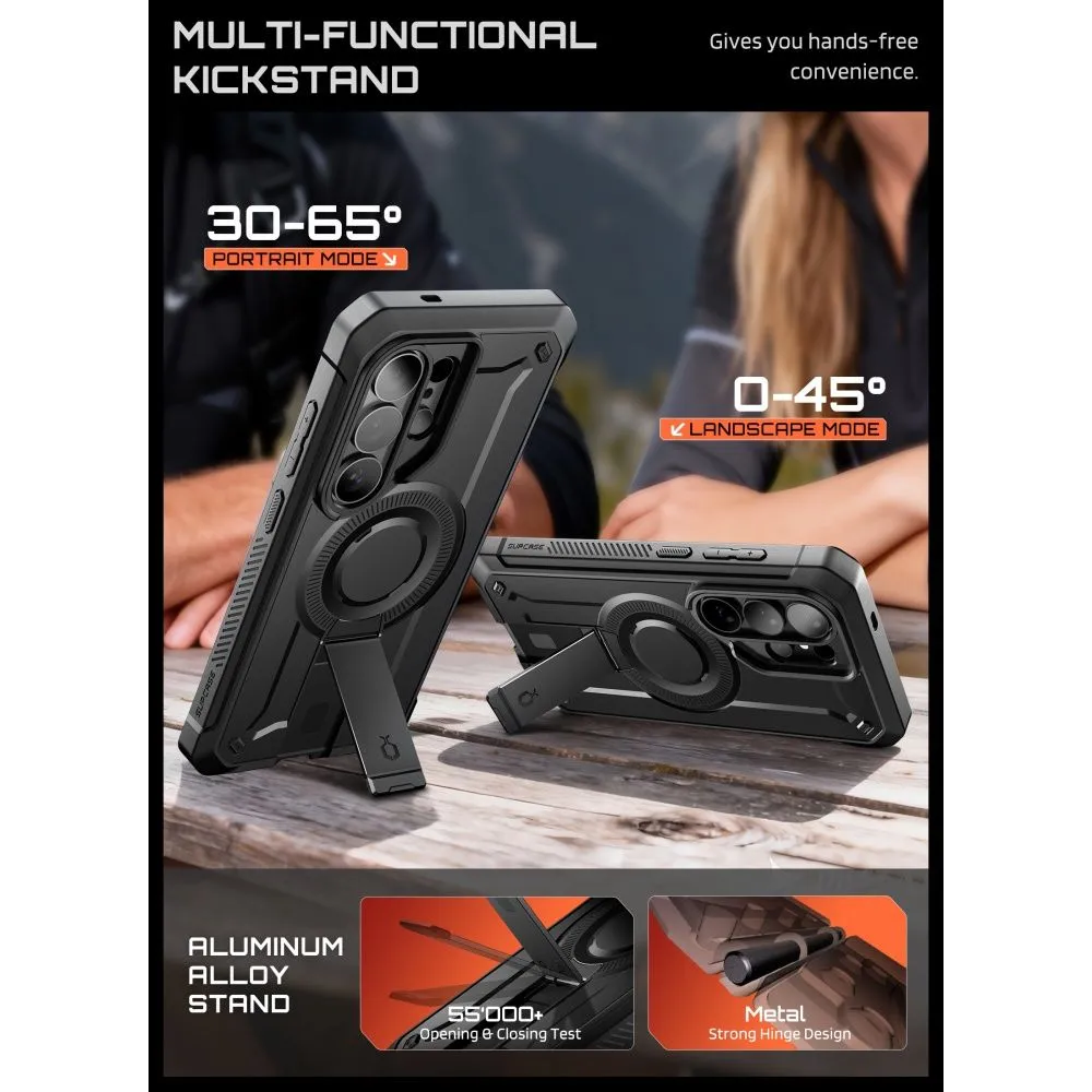 Samsung Galaxy S26 Ultra Telefona vāciņš melns SUPCASE UNICORN BEETLE PRO MAG MAGSAFE 2-SET