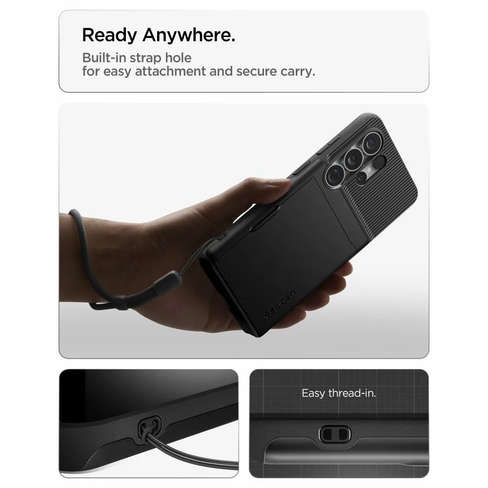 Samsung Galaxy S26 Ultra Telefona vāciņš melns SPIGEN SLIM ARMOR CS