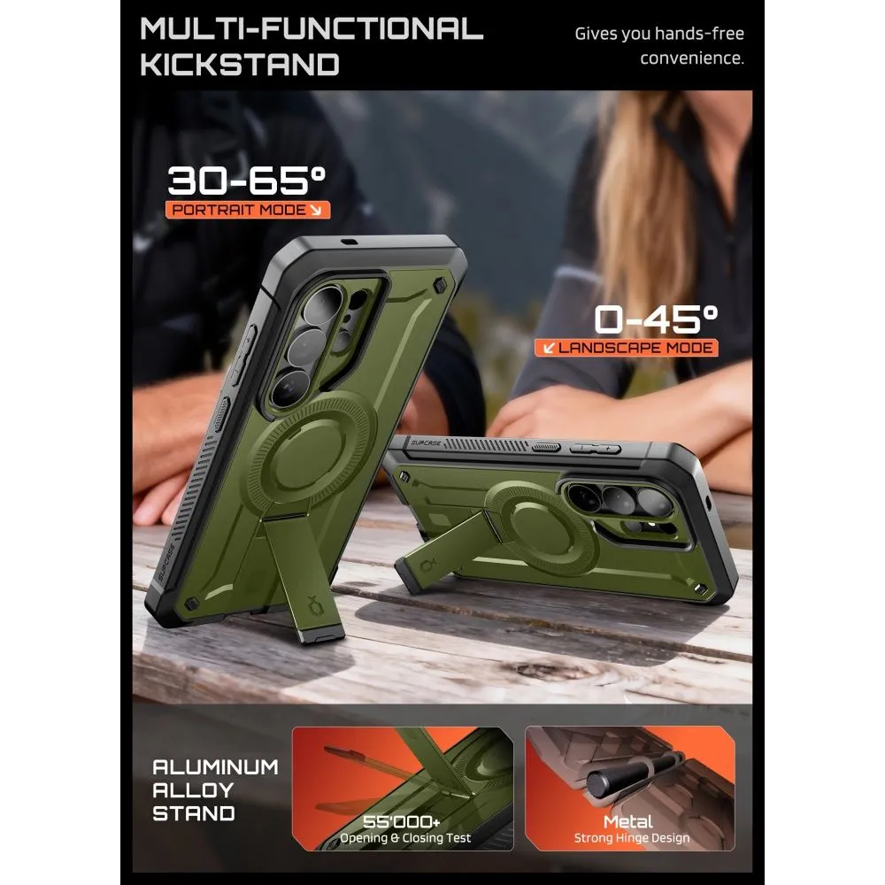 Samsung Galaxy S26 Ultra Telefona vāciņš zaļš SUPCASE UNICORN BEETLE PRO MAG MAGSAFE 2-SET