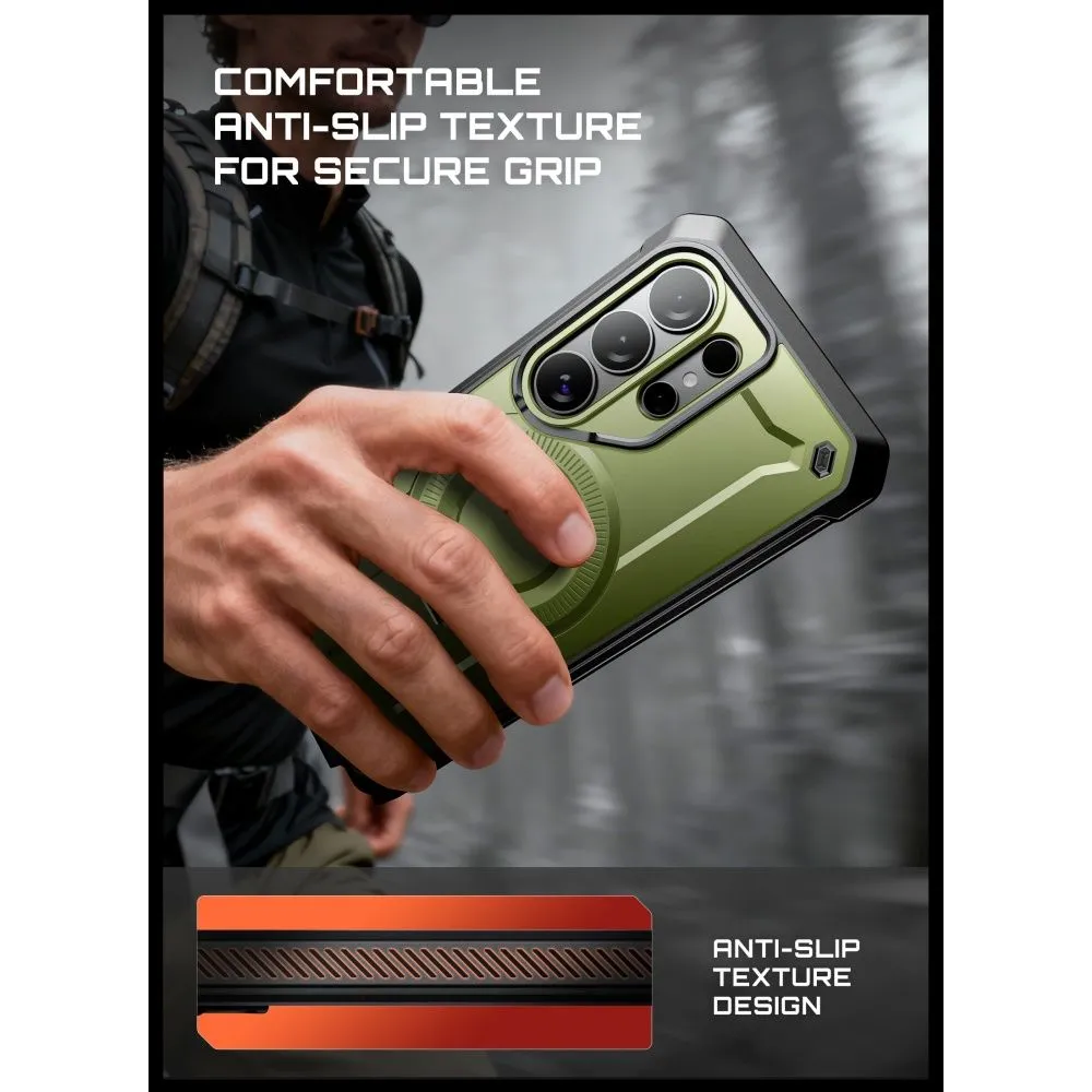 Samsung Galaxy S26 Ultra Telefona vāciņš zaļš SUPCASE UNICORN BEETLE PRO MAG MAGSAFE 2-SET