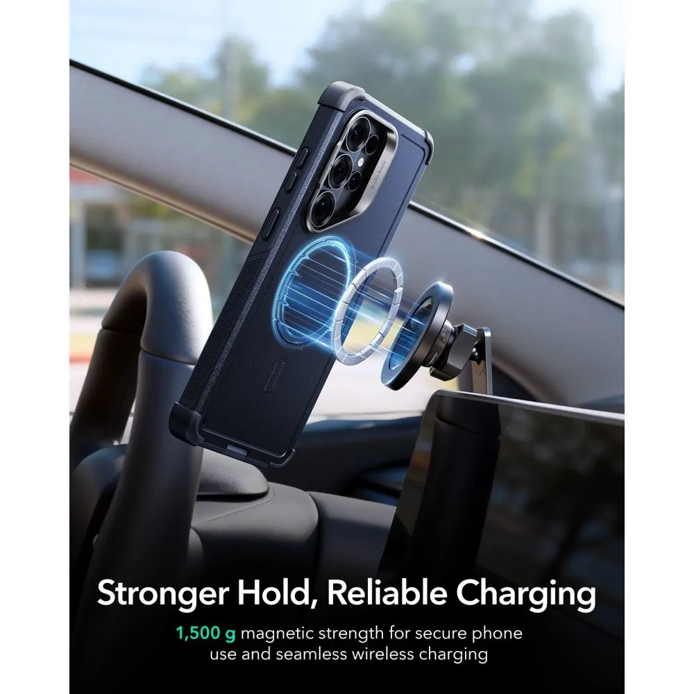 Samsung Galaxy S26 Ultra Telefona vāciņš zils ESR CYBER TOUGH KICKSTAND MAGSAFE