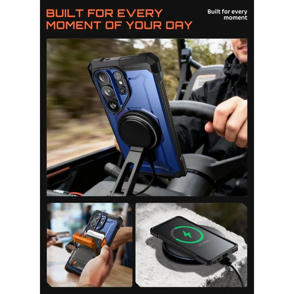 Samsung Galaxy S26 Ultra Telefona vāciņš zils SUPCASE UB GRIP MAG MAGSAFE