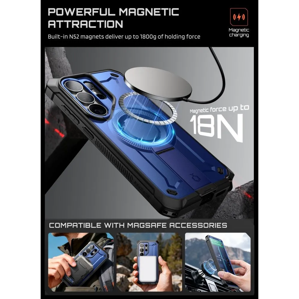 Samsung Galaxy S26 Ultra Telefona vāciņš zils SUPCASE UNICORN BEETLE PRO MAG MAGSAFE 2-SET