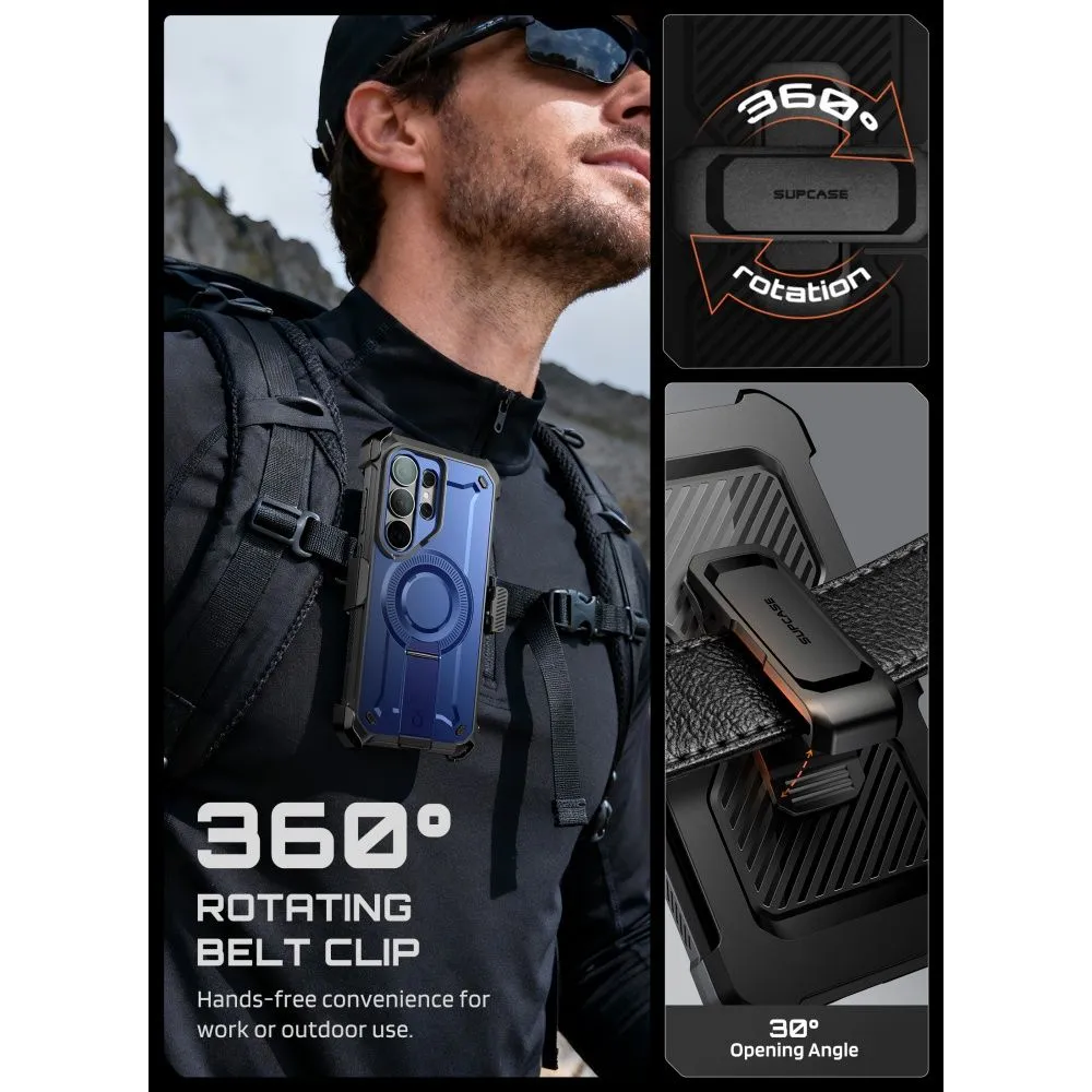 Samsung Galaxy S26 Ultra Telefona vāciņš zils SUPCASE UNICORN BEETLE PRO MAG MAGSAFE 2-SET