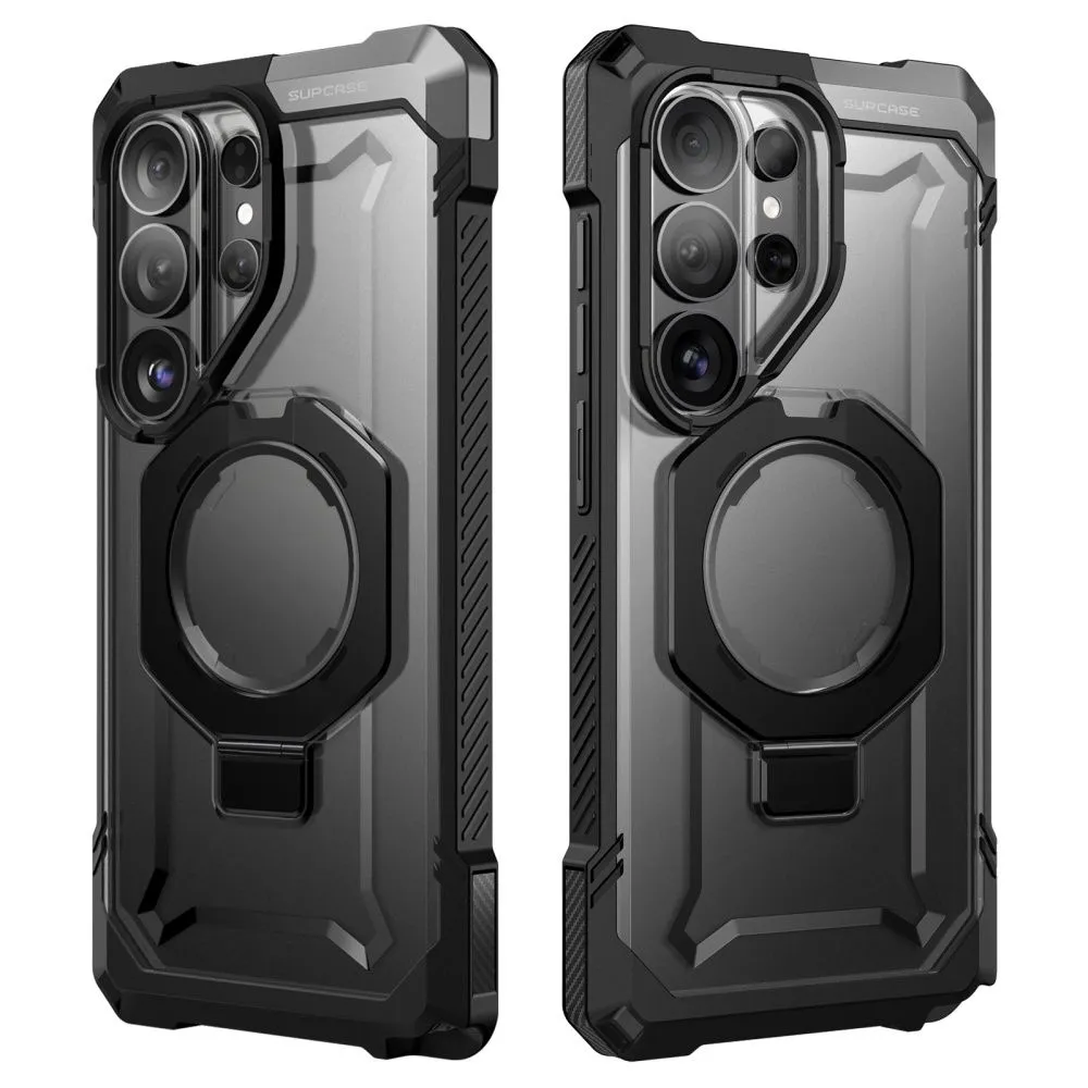 Samsung Galaxy S26 Ultra Telefona vāciņš melns SUPCASE UB GRIP MAG MAGSAFE