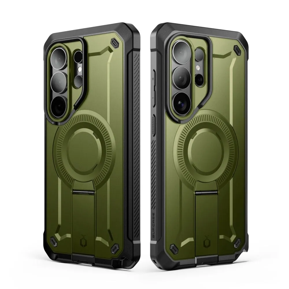 Samsung Galaxy S26 Ultra Telefona vāciņš zaļš SUPCASE UNICORN BEETLE PRO MAG MAGSAFE 2-SET