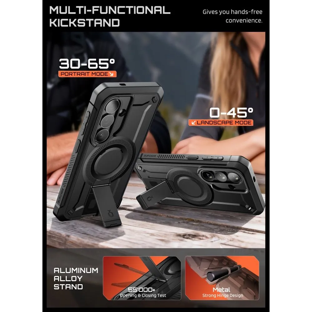 Samsung Galaxy S26 Telefona vāciņš melns SUPCASE UNICORN BEETLE PRO MAG MAGSAFE 2-SET