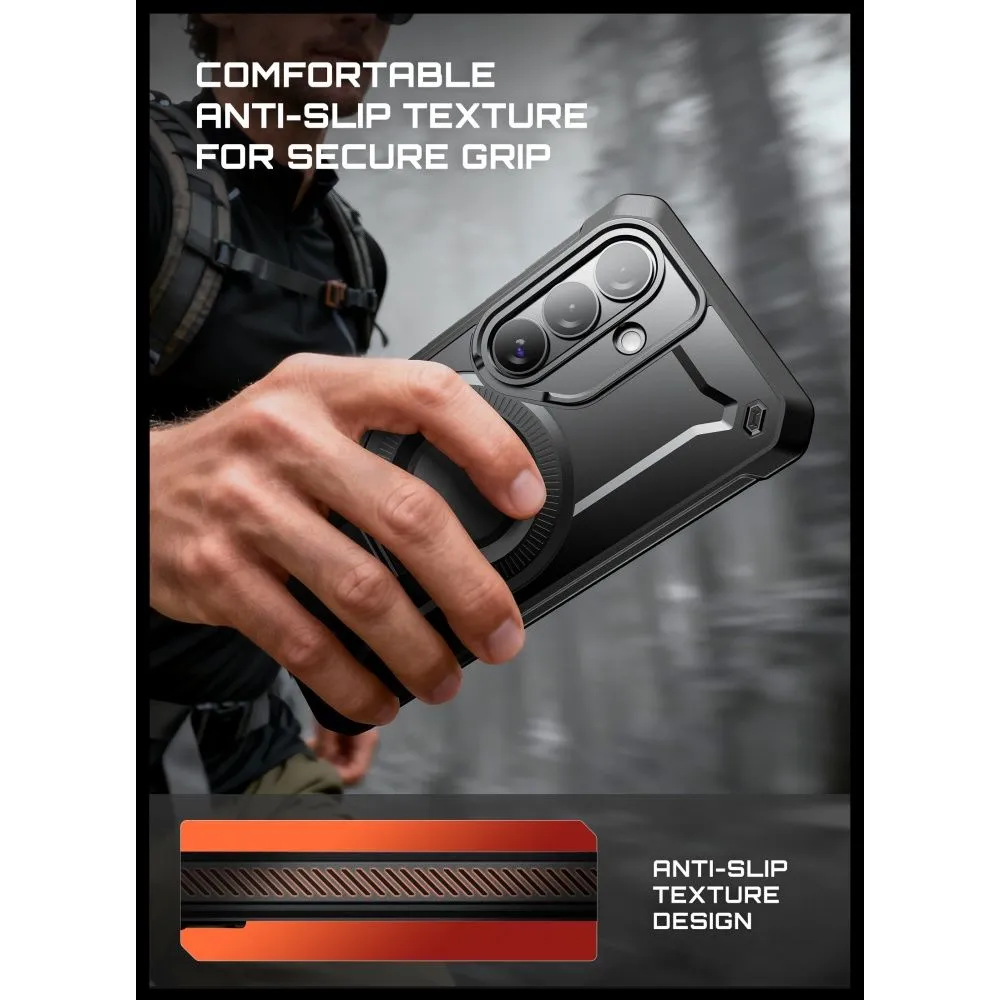 Samsung Galaxy S26 Telefona vāciņš melns SUPCASE UNICORN BEETLE PRO MAG MAGSAFE 2-SET