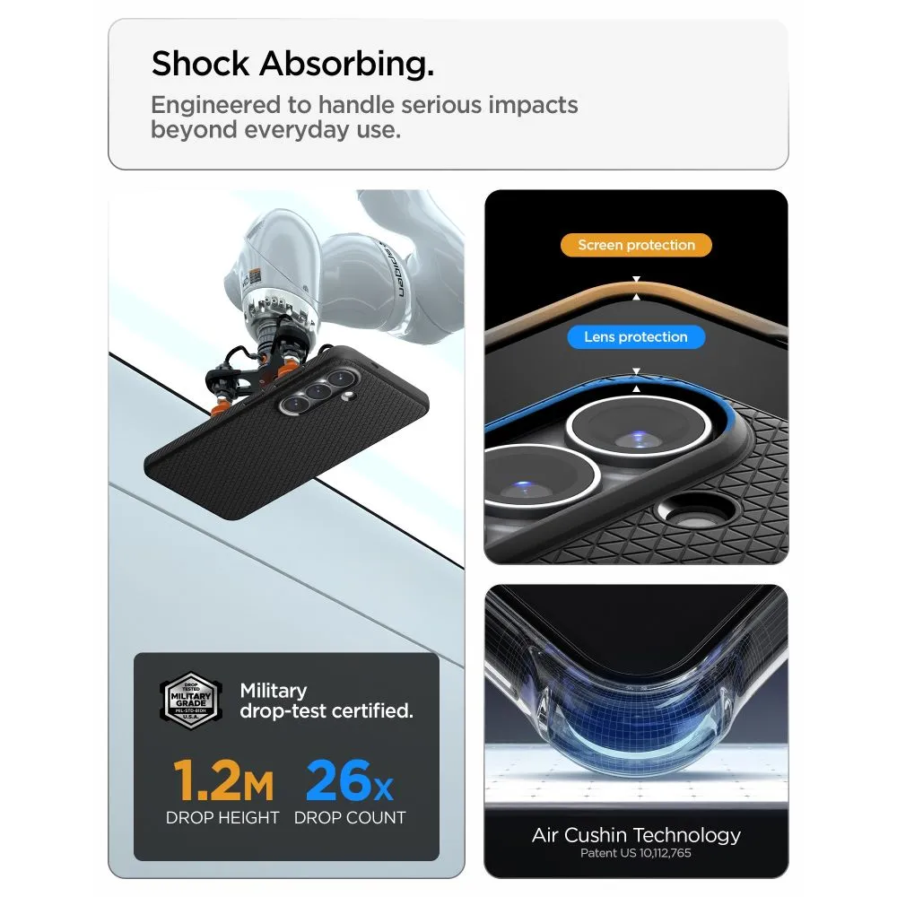 Samsung Galaxy S26 Telefona vāciņš melns SPIGEN LIQUID AIR MAG MAGSAFE