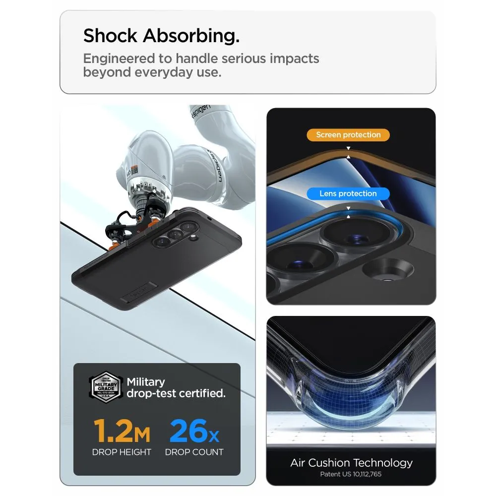 Samsung Galaxy S26 Telefona vāciņš melns SPIGEN TOUGH ARMOR MAG MAGSAFE