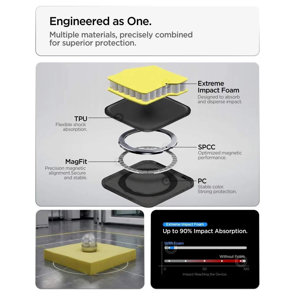 Samsung Galaxy S26 Telefona vāciņš melns SPIGEN TOUGH ARMOR MAG MAGSAFE