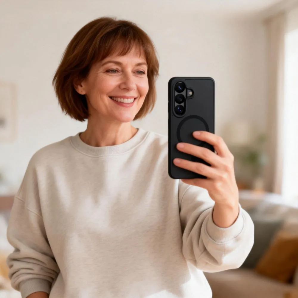 Samsung Galaxy S26 Telefona vāciņš melns TECH-PROTECT MAGMAT MAGSAFE