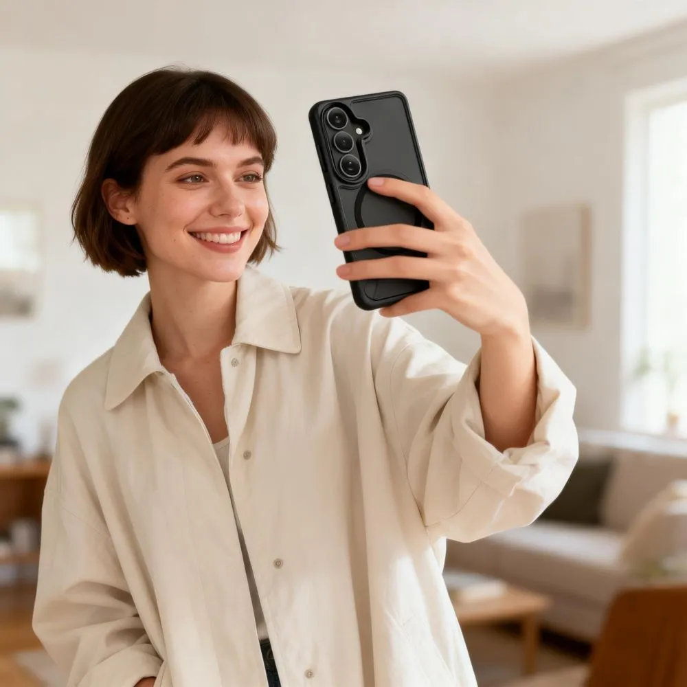 Samsung Galaxy S26 Telefona vāciņš melns TECH-PROTECT MAGRACK MAGSAFE