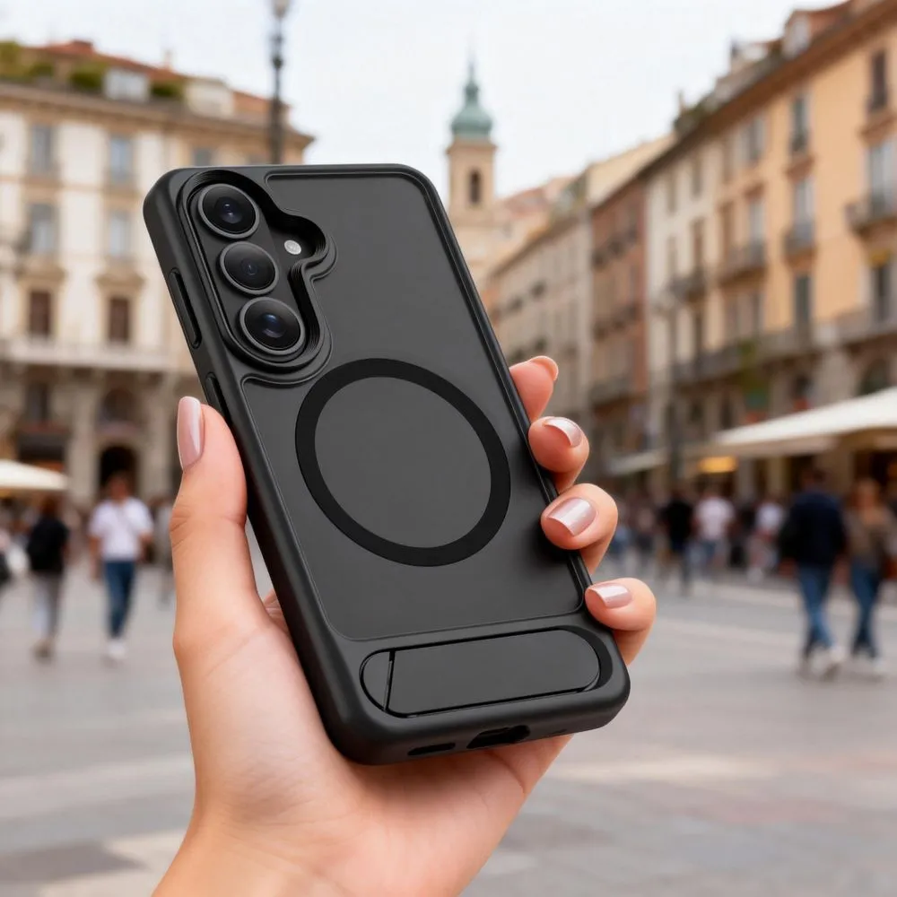 Samsung Galaxy S26 Telefona vāciņš melns TECH-PROTECT MAGRACK MAGSAFE