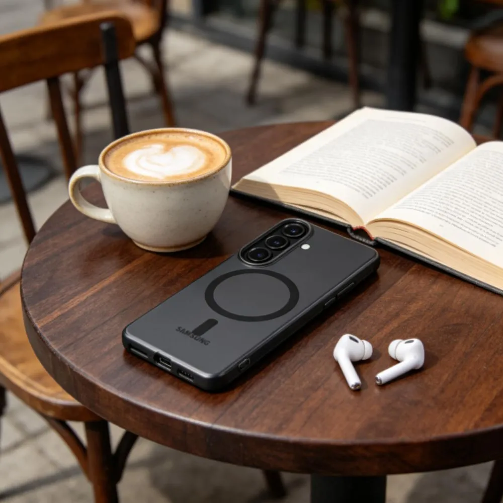 Samsung Galaxy S26 Telefona vāciņš melns TECH-PROTECT MAGSLIM MAGSAFE