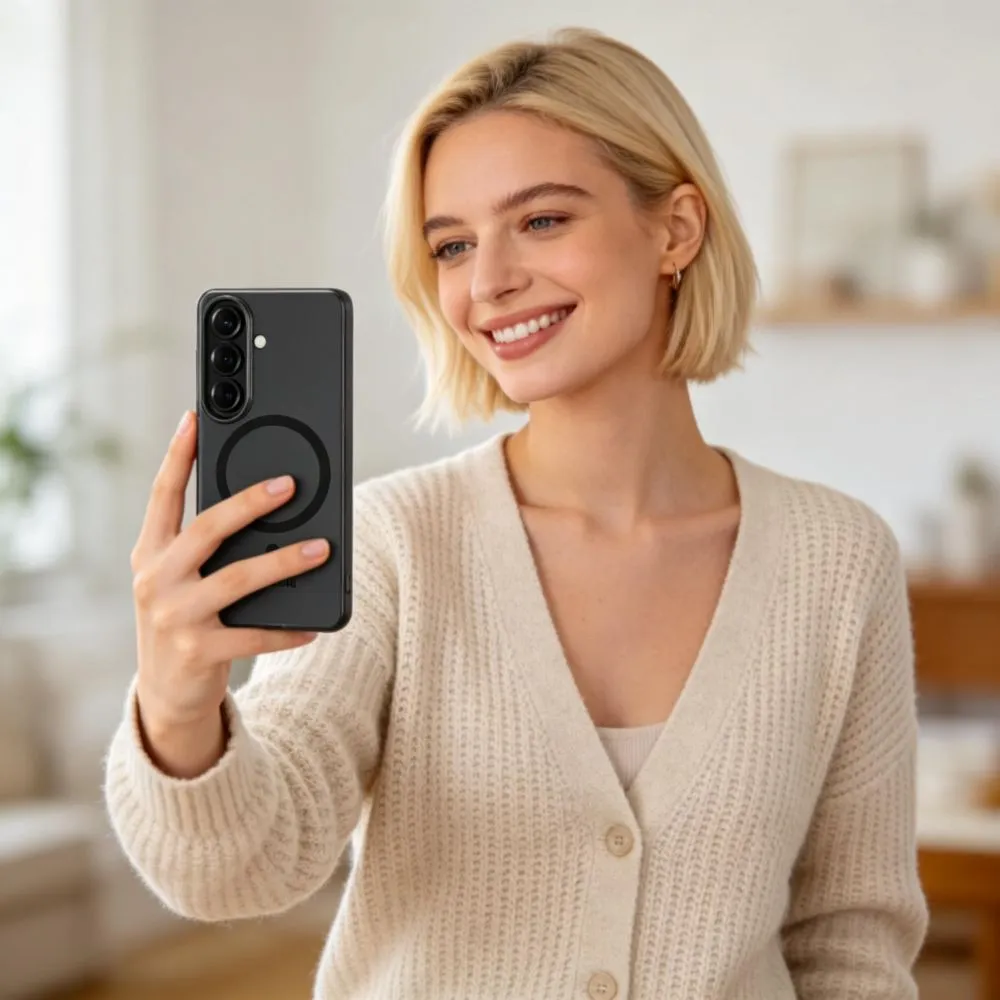 Samsung Galaxy S26 Telefona vāciņš melns TECH-PROTECT MAGSLIM MAGSAFE