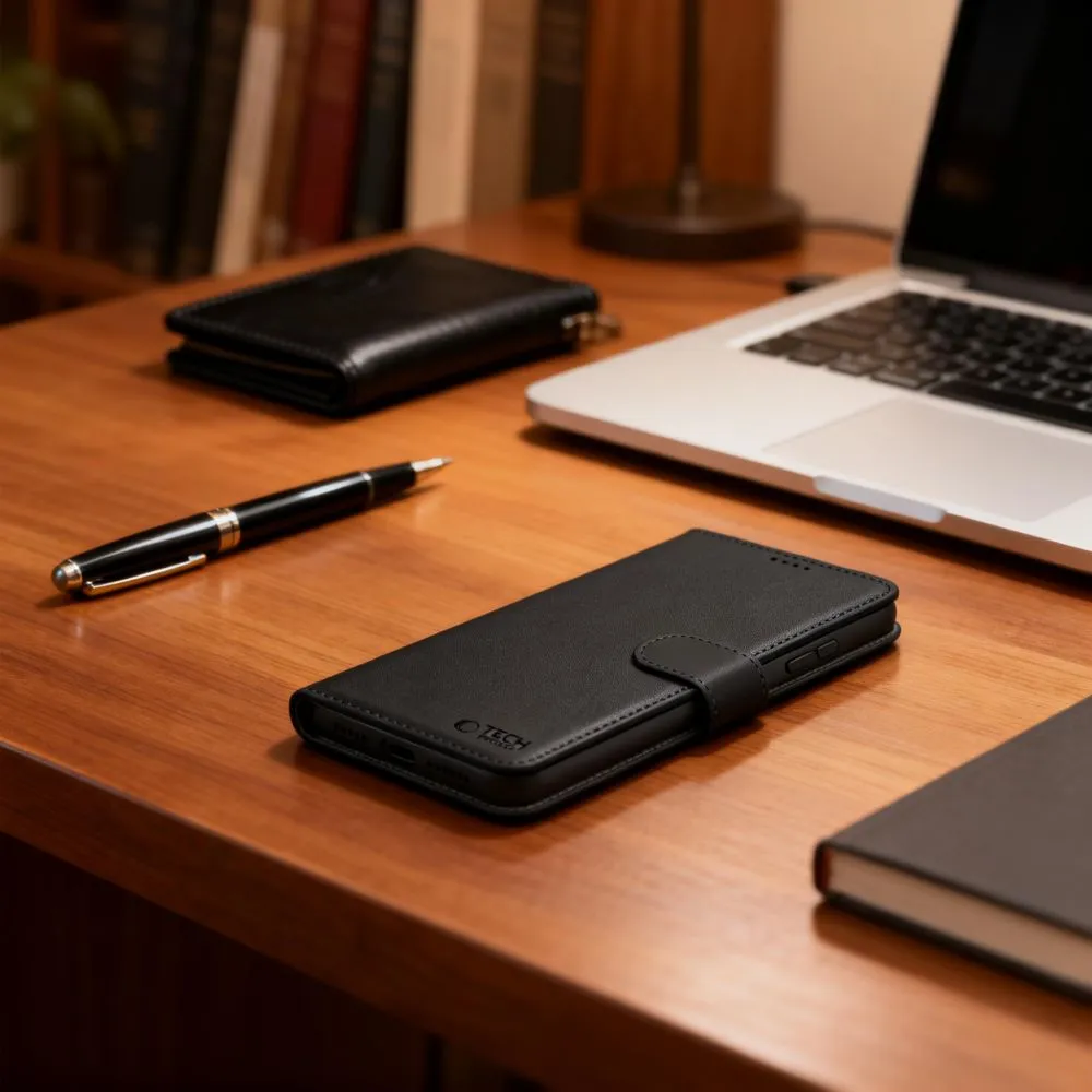 Samsung Galaxy S26 Telefona maciņš melns TECH-PROTECT WALLET