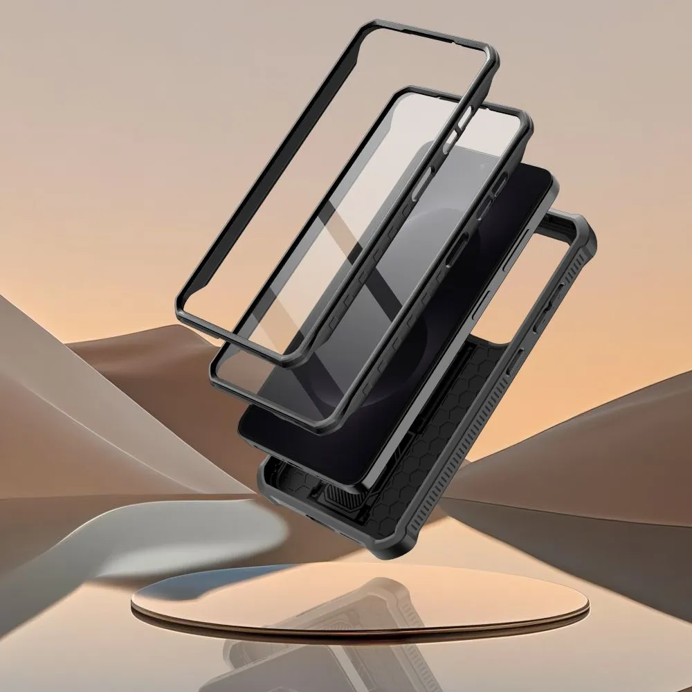 Samsung Galaxy S26 Telefona vāciņš melns TECH-PROTECT KEVLAR CAM+ 2-SET