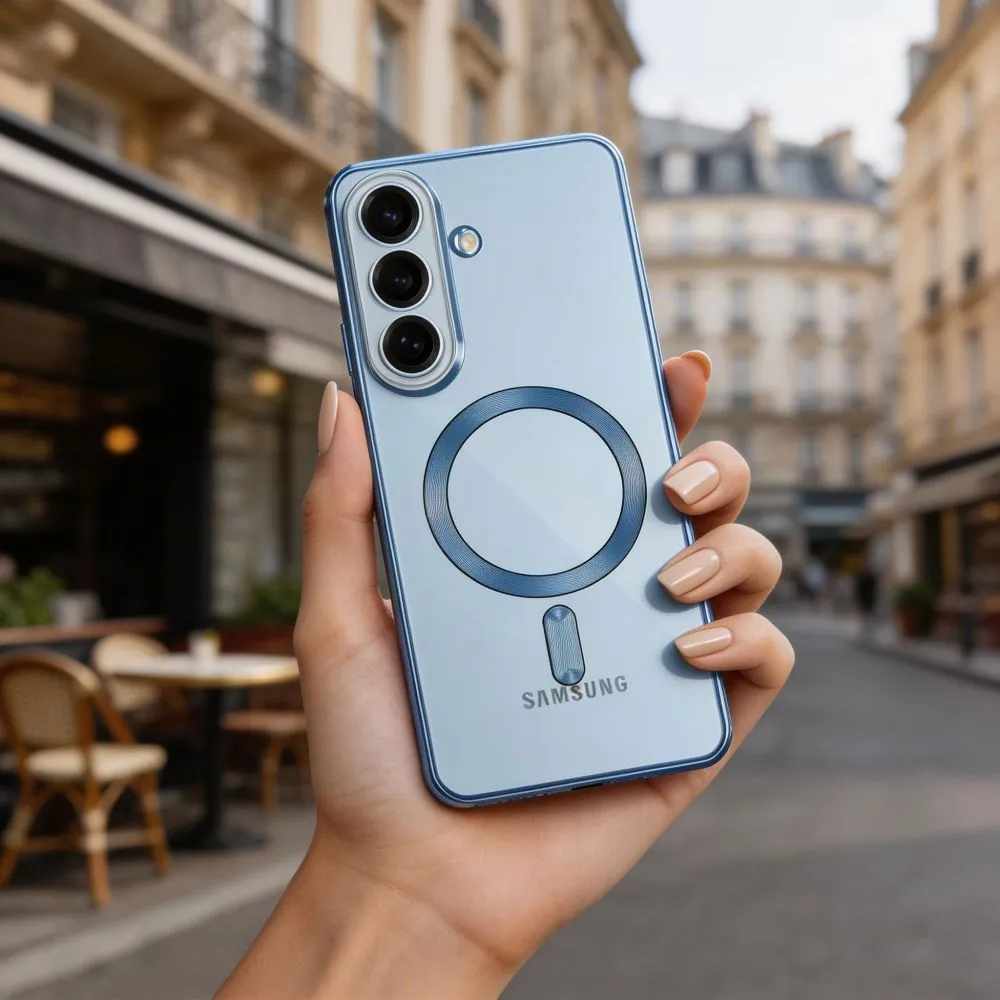 Samsung Galaxy S26 Phone Cover blue TECH-PROTECT MAGFLEX MAGSAFE