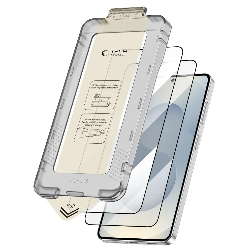 Samsung Galaxy S26 Aizsargstikls  TECH-PROTECT QUICK SET+ 2-PACK